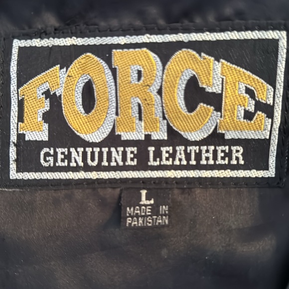Force - Genuine Leather Riding Vest Harley March of Dimes Ride - Mens Large - Picture 3 of 7